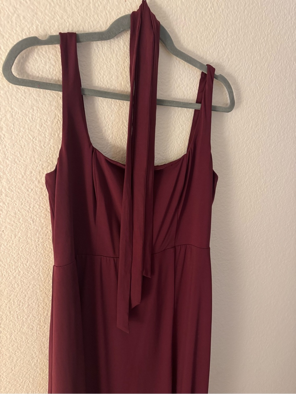 Dress in Cabernet - Luxe Stretch Knit - Picture 3 of 4